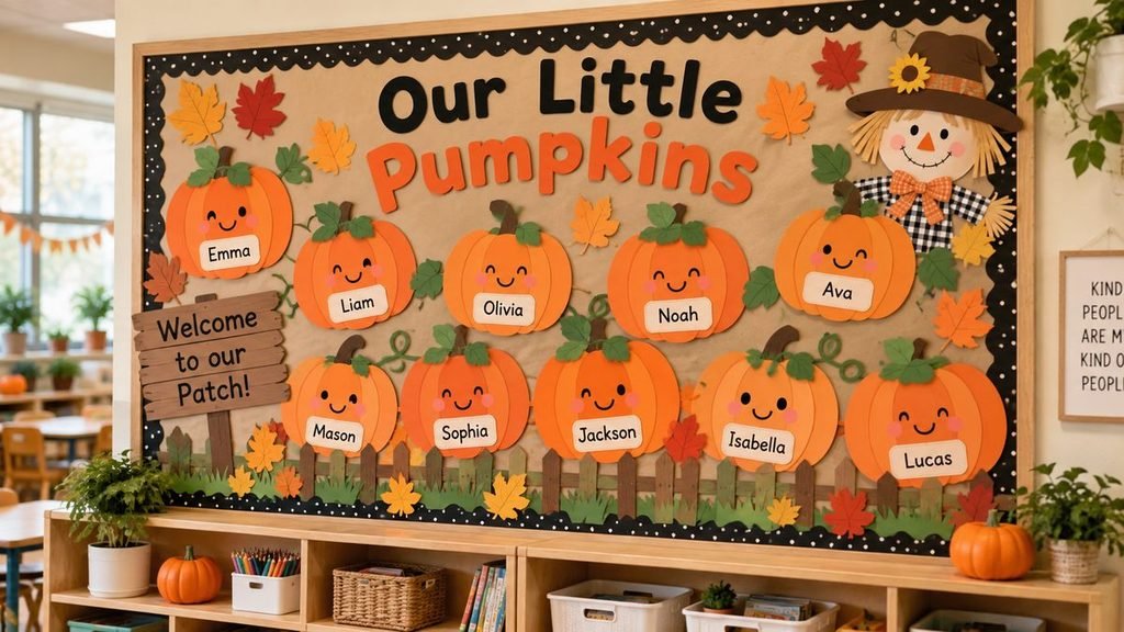 Cute Pumpkin Patch Bulletin Board