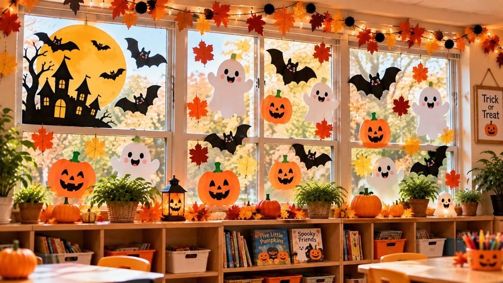 Windows Into a Halloween Scene