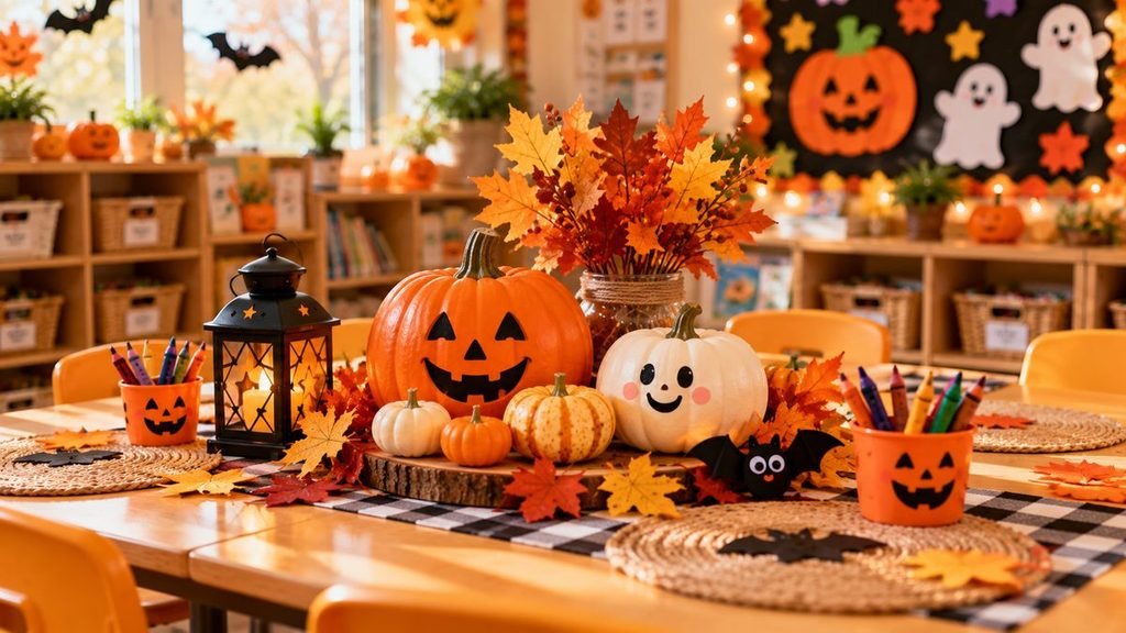 Cozy Pumpkin Table Display