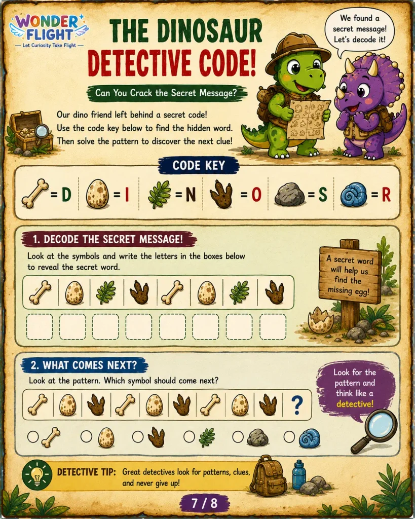 Dinosaur Detective Activity