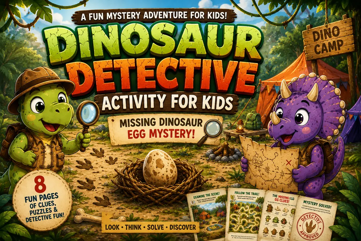 Dinosaur Detective Activity for Kids