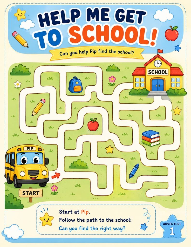 🚌 Adventure 1: Help Me Get to School!