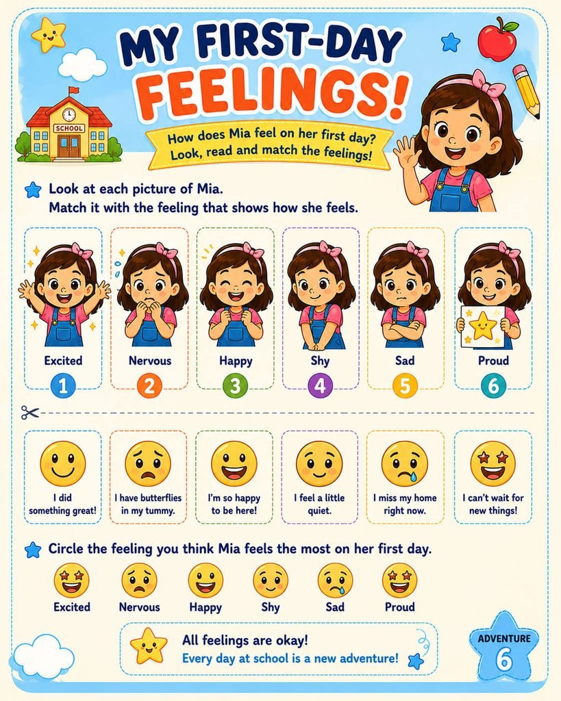 😊 Adventure 6: My First-Day Feelings