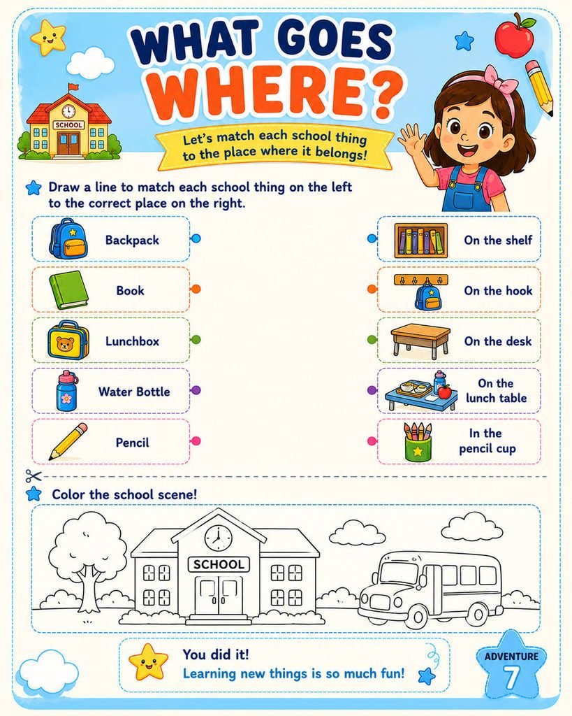 🏫 Adventure 7: What Goes Where?